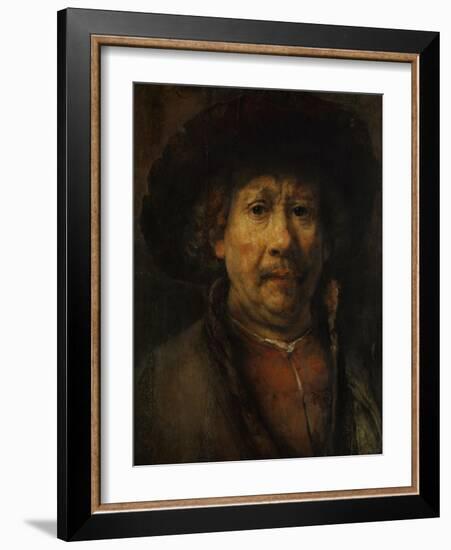 The Small Self-Portrait, circa 1657-Rembrandt van Rijn-Framed Giclee Print