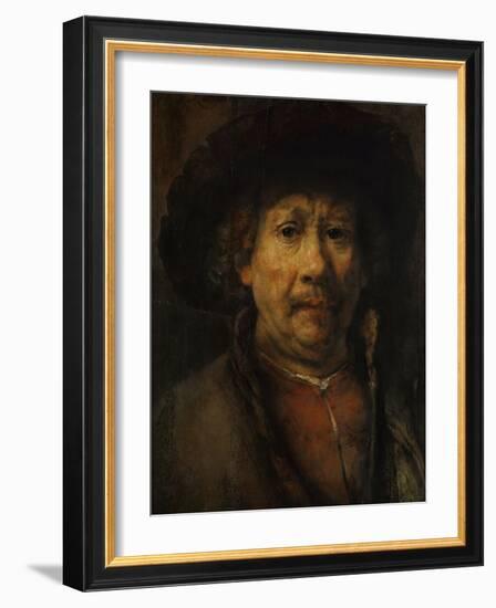 The Small Self-Portrait, circa 1657-Rembrandt van Rijn-Framed Giclee Print