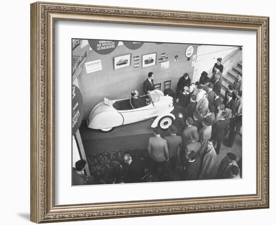 The Smallest Car at the Paris Auto Show, the Reyonnah-Gordon Parks-Framed Photographic Print