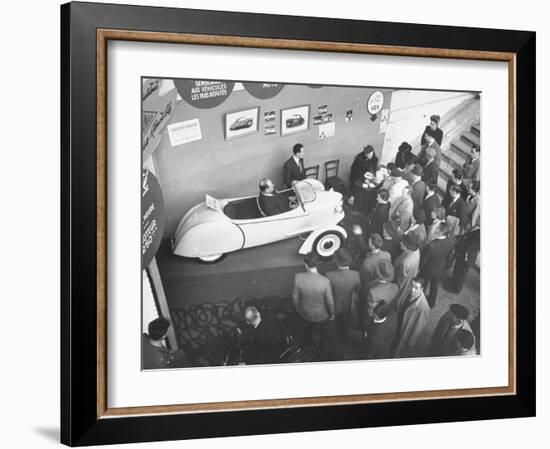 The Smallest Car at the Paris Auto Show, the Reyonnah-Gordon Parks-Framed Photographic Print