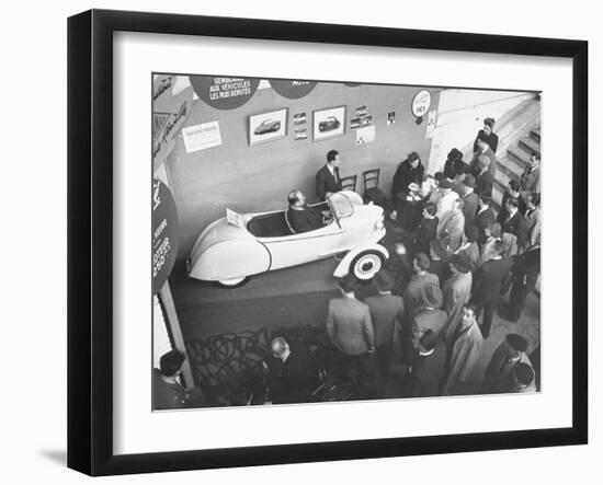 The Smallest Car at the Paris Auto Show, the Reyonnah-Gordon Parks-Framed Photographic Print