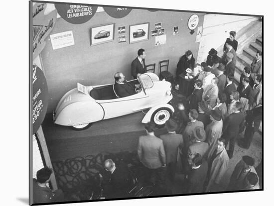 The Smallest Car at the Paris Auto Show, the Reyonnah-Gordon Parks-Mounted Photographic Print