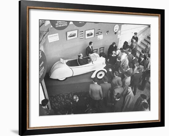 The Smallest Car at the Paris Auto Show, the Reyonnah-Gordon Parks-Framed Photographic Print
