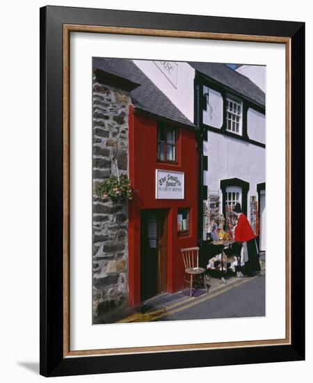 The Smallest House in Britain, on the Quayside at Conwy-Nigel Blythe-Framed Photographic Print