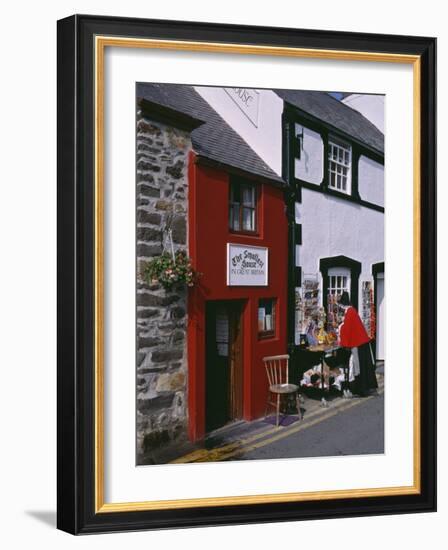 The Smallest House in Britain, on the Quayside at Conwy-Nigel Blythe-Framed Photographic Print