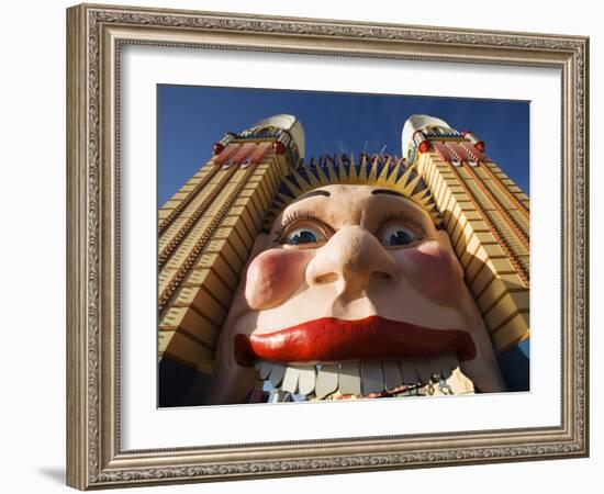The Smiling Face Entrance to Luna Park at Lavendar Bay on Sydney North Shore, Australia-Andrew Watson-Framed Photographic Print