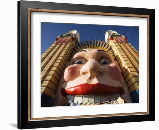 The Smiling Face Entrance to Luna Park at Lavendar Bay on Sydney North Shore, Australia-Andrew Watson-Framed Photographic Print