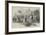 The Smithfield Club Cattle Show, Arrival of Fat Sheep at the Bazaar-null-Framed Giclee Print