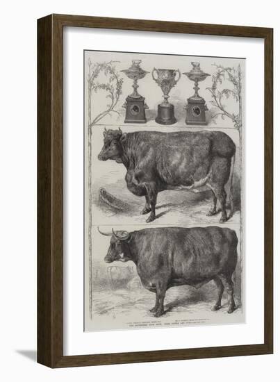 The Smithfield Club Cattle Show, Prize Cattle and Cups-Harrison William Weir-Framed Giclee Print