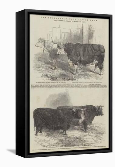 The Smithfield Club Cattle Show, Prize Cattle-Harrison William Weir-Framed Premier Image Canvas