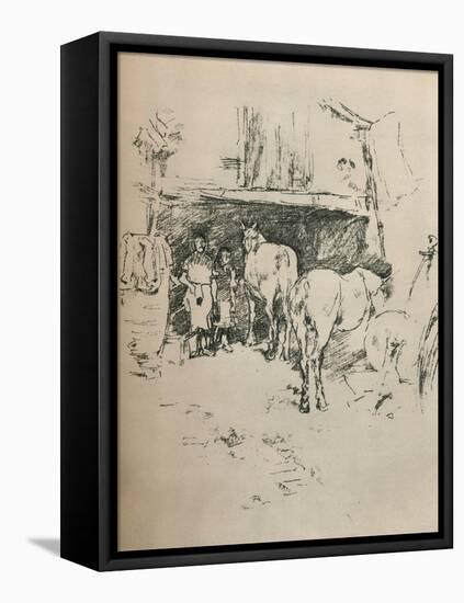 The Smiths Yard, 1895-James Abbott McNeill Whistler-Framed Premier Image Canvas