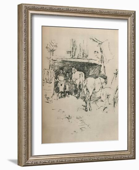 The Smiths Yard, 1895-James Abbott McNeill Whistler-Framed Giclee Print