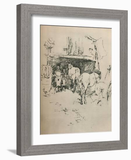 The Smiths Yard, 1895-James Abbott McNeill Whistler-Framed Giclee Print