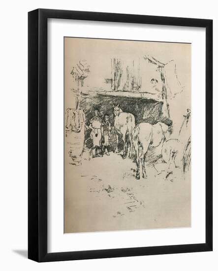 The Smiths Yard, 1895-James Abbott McNeill Whistler-Framed Giclee Print