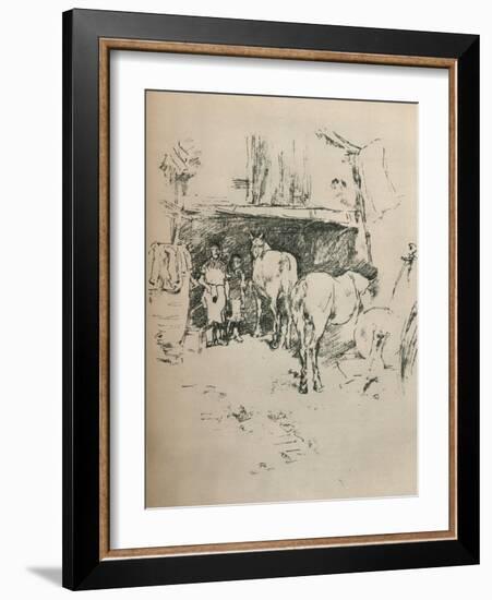 The Smiths Yard, 1895-James Abbott McNeill Whistler-Framed Giclee Print