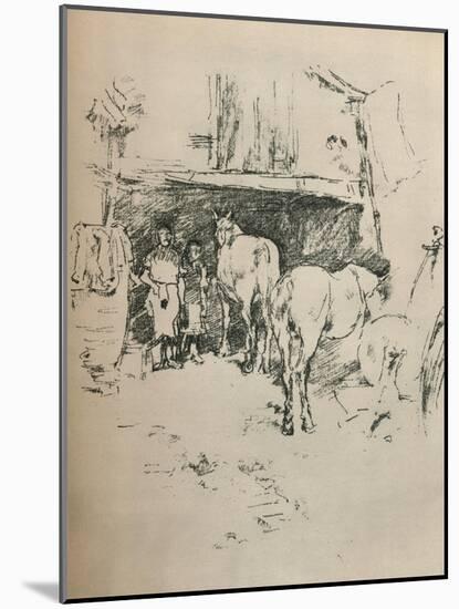 The Smiths Yard, 1895-James Abbott McNeill Whistler-Mounted Giclee Print