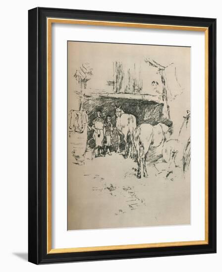 The Smiths Yard, 1895-James Abbott McNeill Whistler-Framed Giclee Print