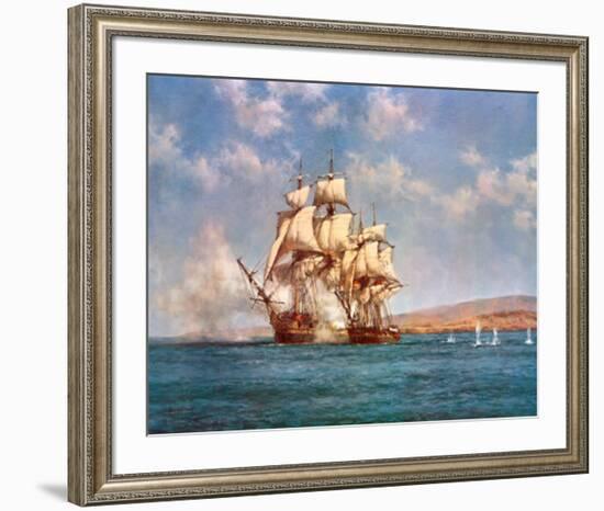 The Smoke of Battle-Montague Dawson-Framed Art Print