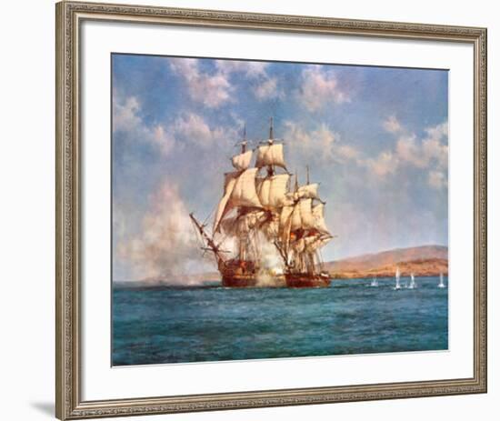 The Smoke of Battle-Montague Dawson-Framed Art Print