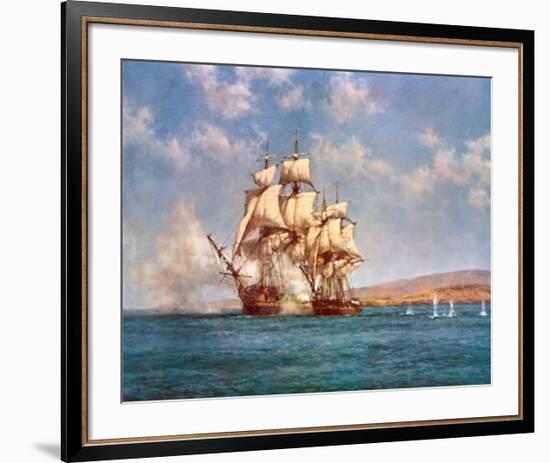 The Smoke of Battle-Montague Dawson-Framed Art Print