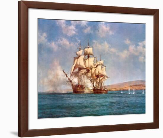 The Smoke of Battle-Montague Dawson-Framed Art Print