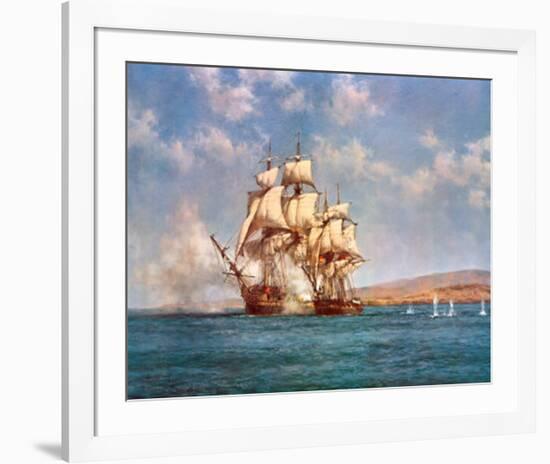 The Smoke of Battle-Montague Dawson-Framed Art Print