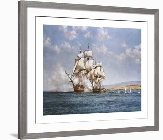 The Smoke of Battle-Montague Dawson-Framed Premium Giclee Print