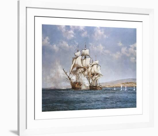 The Smoke of Battle-Montague Dawson-Framed Premium Giclee Print