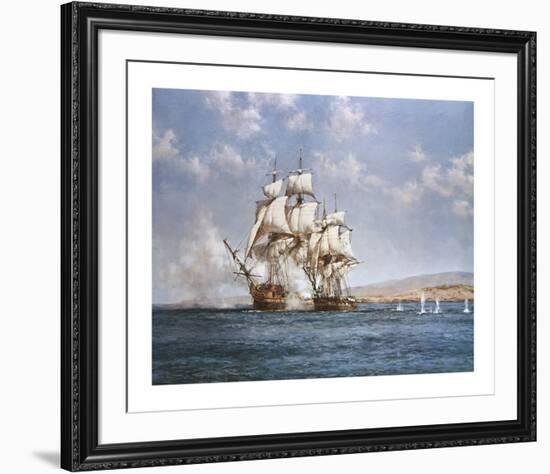 The Smoke of Battle-Montague Dawson-Framed Premium Giclee Print