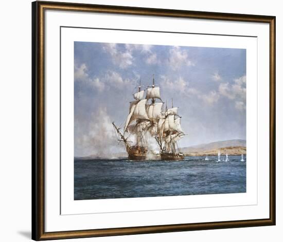 The Smoke of Battle-Montague Dawson-Framed Premium Giclee Print