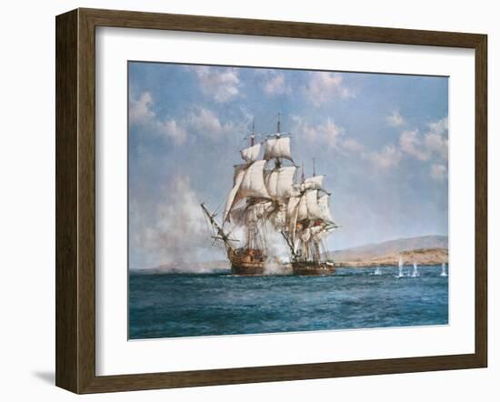 The Smoke of Battle-Montague Dawson-Framed Premium Giclee Print