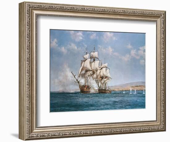 The Smoke of Battle-Montague Dawson-Framed Premium Giclee Print