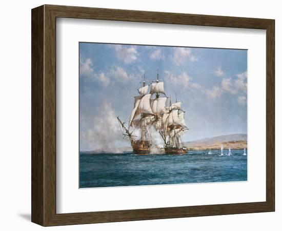 The Smoke of Battle-Montague Dawson-Framed Premium Giclee Print