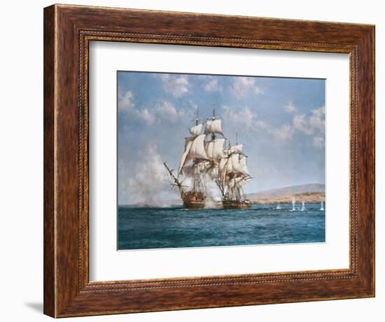 The Smoke of Battle-Montague Dawson-Framed Premium Giclee Print