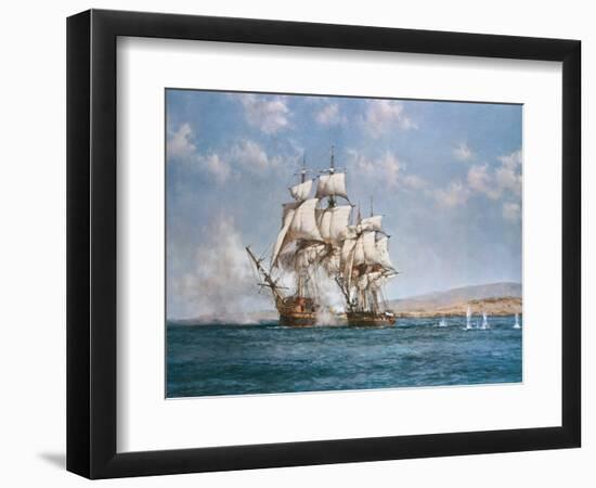 The Smoke of Battle-Montague Dawson-Framed Premium Giclee Print