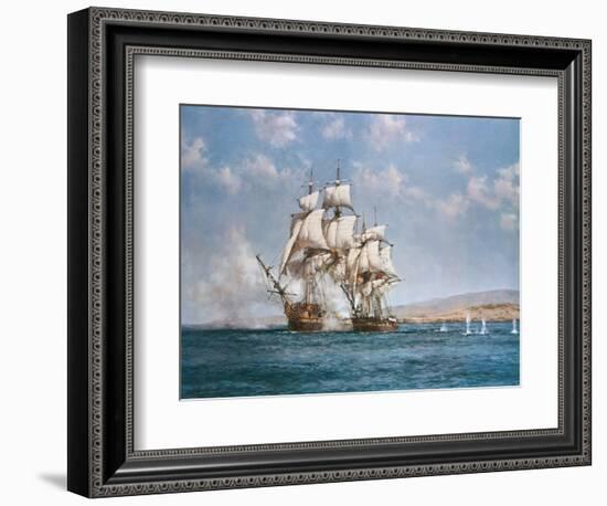 The Smoke of Battle-Montague Dawson-Framed Premium Giclee Print