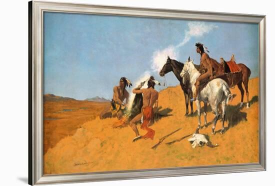 The Smoke Signal-Frederic Sackrider Remington-Framed Art Print