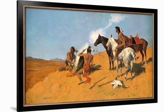 The Smoke Signal-Frederic Sackrider Remington-Framed Art Print