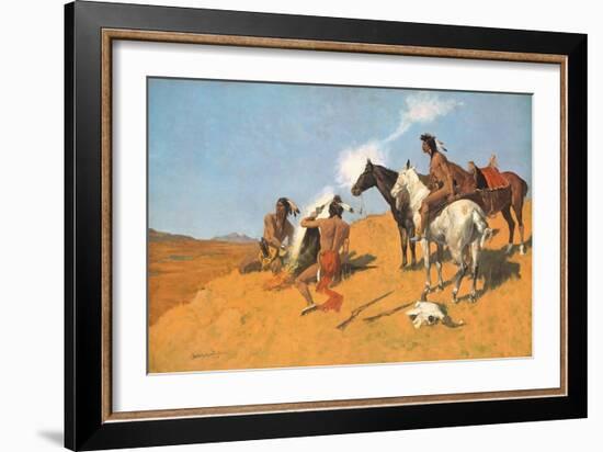 The Smoke Signal-Frederic Sackrider Remington-Framed Art Print