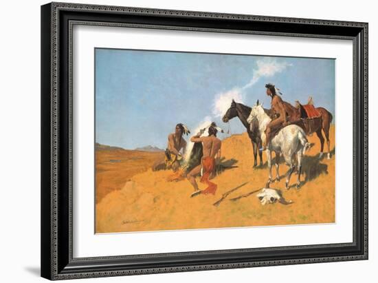 The Smoke Signal-Frederic Sackrider Remington-Framed Art Print