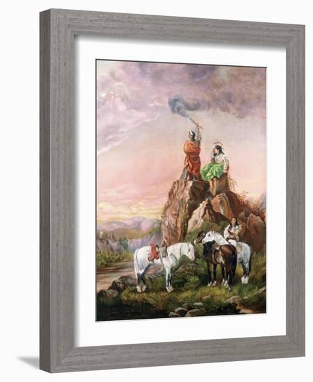 The Smoke Signal-John Mix Stanley-Framed Giclee Print