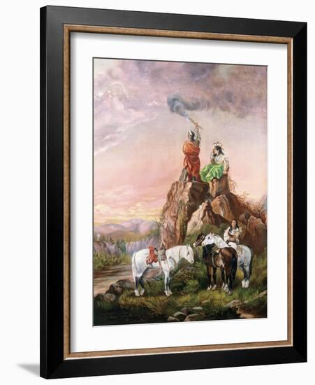 The Smoke Signal-John Mix Stanley-Framed Giclee Print