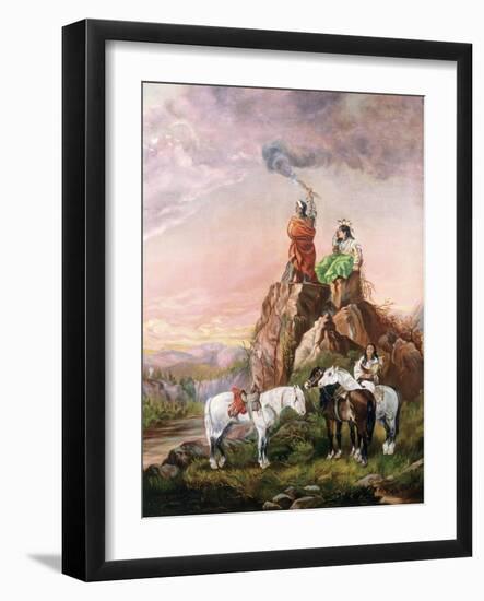 The Smoke Signal-John Mix Stanley-Framed Giclee Print