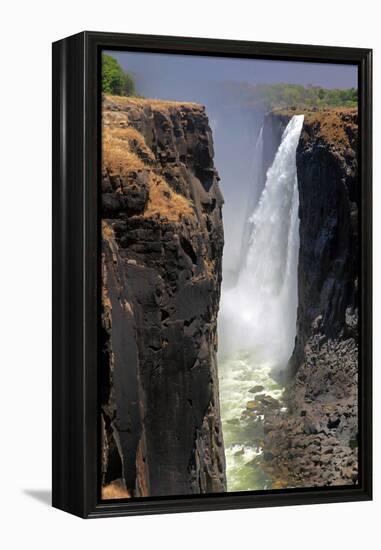 The Smoke That Thunders, Victoria Falls, Zimbabwe-Kymri Wilt-Framed Premier Image Canvas