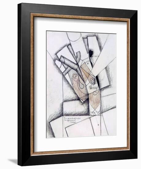 The Smoker, 1912-Juan Gris-Framed Giclee Print