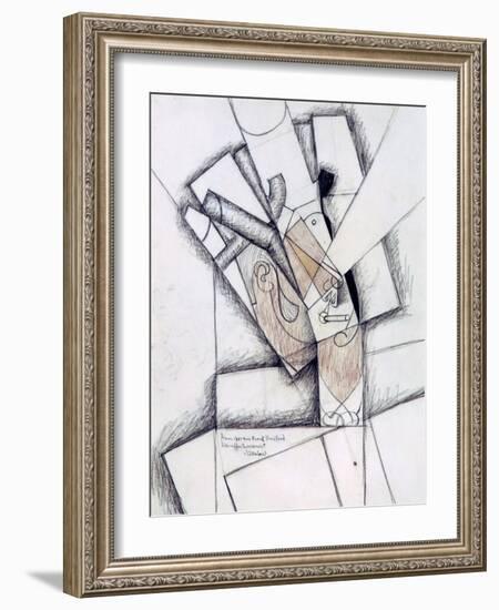 The Smoker, 1912-Juan Gris-Framed Giclee Print