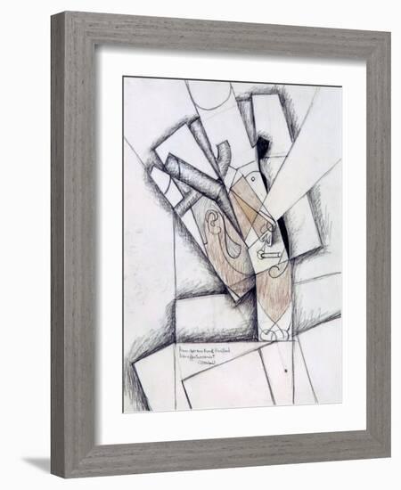 The Smoker, 1912-Juan Gris-Framed Giclee Print