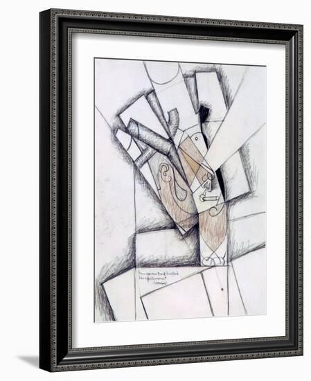 The Smoker, 1912-Juan Gris-Framed Giclee Print