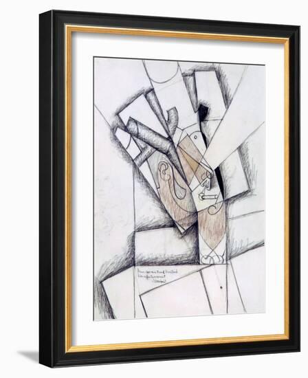 The Smoker, 1912-Juan Gris-Framed Giclee Print