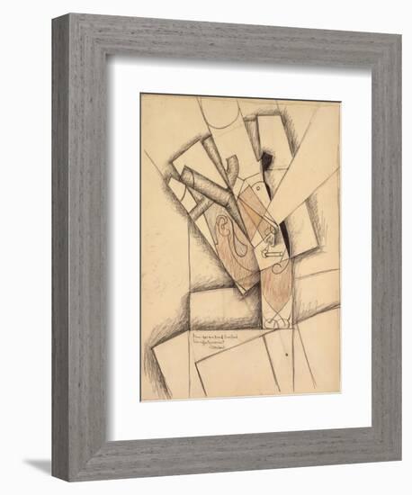 The Smoker, 1913-Juan Gris-Framed Giclee Print